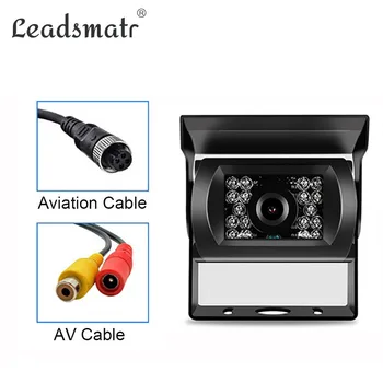 

12V-24V 18 LED Night Vision Car Rear View Reverse Backup Parking Camera 4Pin AV port Optional For Bus Truck Motorhom Vehicle