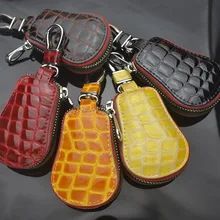 Натуральная кожа Автомобильный ключ кошелек держатель для ключей для мужчин и женщин Автомобильный ключ чехол сумка для ключей унисекс Брелок Сумочка Сумка