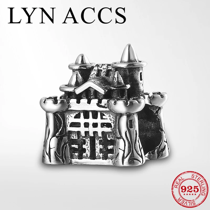 

Authentic 100% 925 Sterling Silver Forest fairy castle Beads Fit Pandora Original Charms Bracelet Women DIY Jewelry Macking Gift