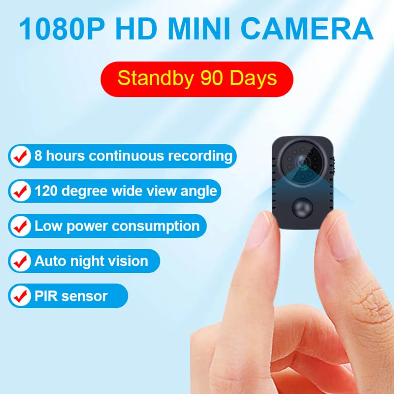 1080P Full HD Mini Spy Camera Infrared IR-CUT Night Vision Hidden Security Micro