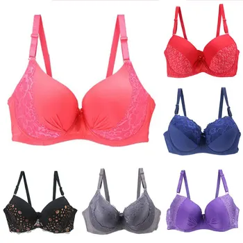 

Ladies Underwear Women's Sexy Lace Padded Push Up Bra Sets Plus Size Lingerie Thongs BCDE