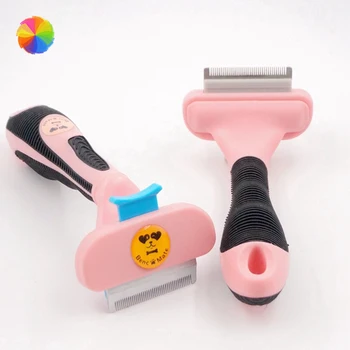 

Dog Cat Puppy Pet Comb Excellent Durable ABS And Stainless Steel Brush Hair Remover Rake Shedding Tool Pet Beauty SuppliesCY
