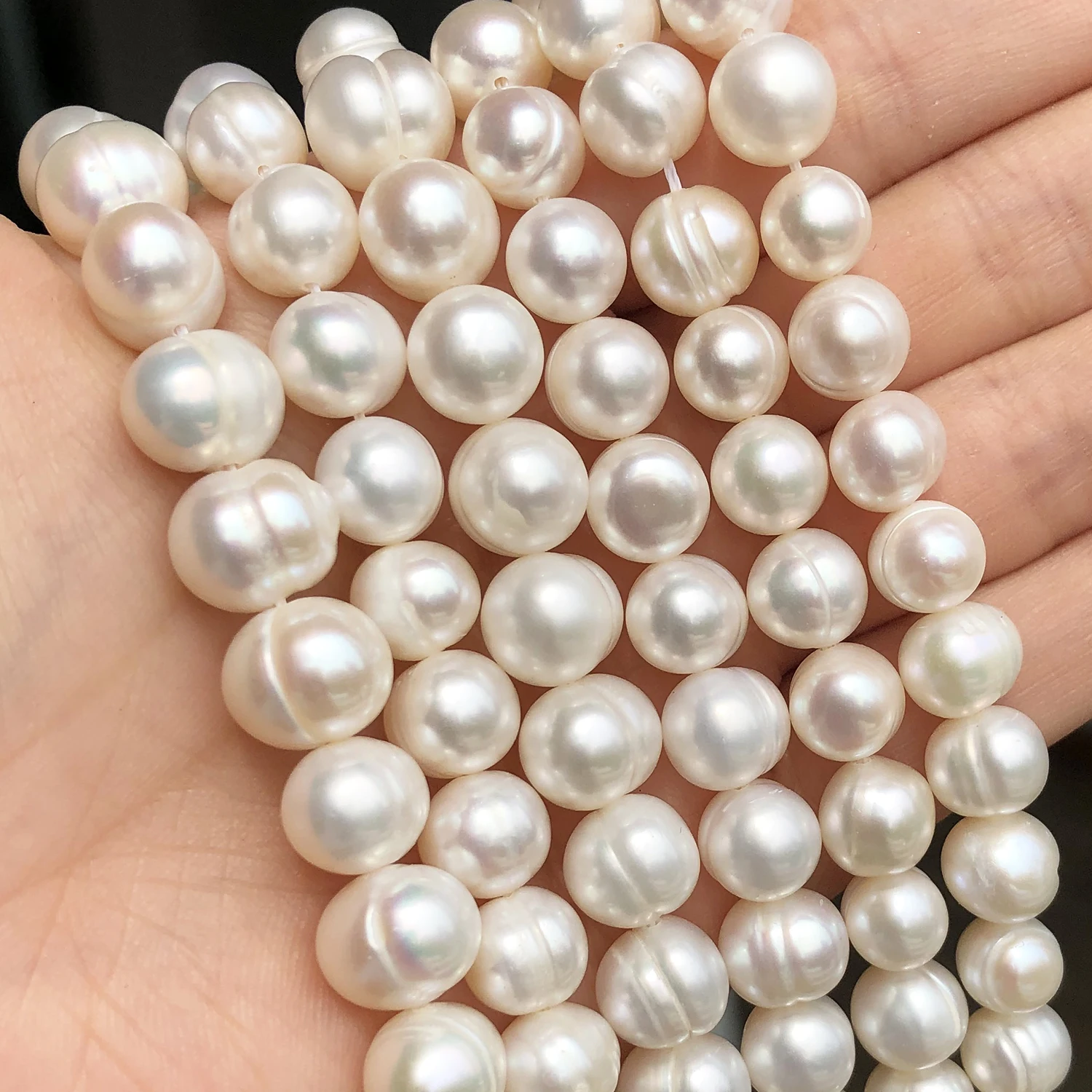 Natural Freshwater Pearl Beads White Pearls Beads For Jewelry Making DIY  Bracelet Accessories 15'' 4mm 6mm 8mm 9mm 10mm 11mm