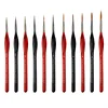 1Set Numbers Brushes Artistic Accessories Multipurpose Painting Supplies Sketch Pen Oil Painting Pens Red/Black Wooden ► Photo 2/6