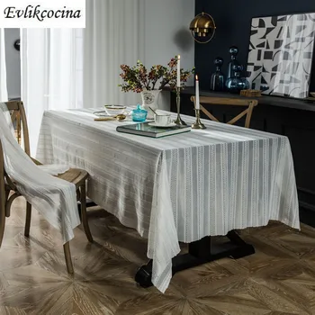

Free Shipping Retro White Lace Table Cloth Cotton Linen Lace Tablecloth Dining Table Cover Kitchen Home Decor Mantel Mesa