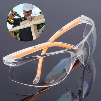 

Safety Glasses Clear Anti-impact Factory Lab Outdoor Work Eye Protective Safety Goggles Glasses Anti-Dust Lightweight Spectacles