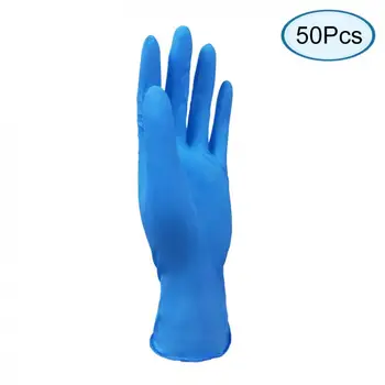 

50Pairs/Pack Disposable Latex Gloves Dish washing/Garden Gloves Universal Home Cleaning Rubber Gloves Blue