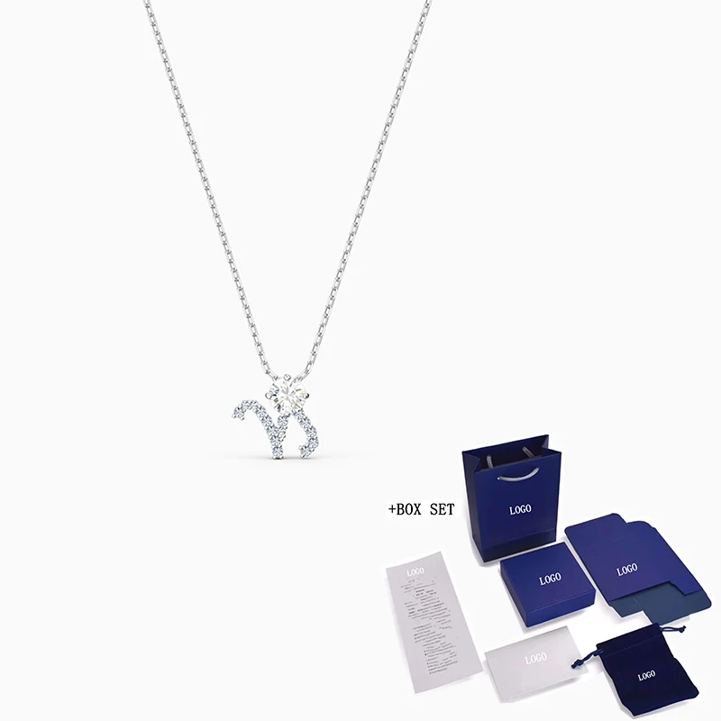 staking passend Beschikbaar Fashion SWA New ZODIAC II Pendant Necklace Charming Mori Seat Symbol  Platinum Mo Cap Seat Decoration Female Fashion Jewelry Gift|Pendants| -  AliExpress