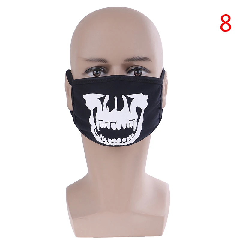 Унисекс милые аниме маска для рта хлопчатобумажная ткань Анти Пыль загрязнения маски для мужчин и женщин держать теплый рот маска для лица черная маска для лица - Цвет: Зеленый
