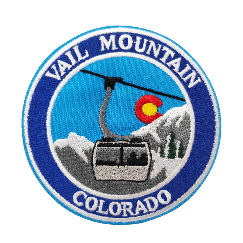 Vail Mountain Ski Resorts Colorado USA вышитые железные нашивки для одежды Кепка шапка рюкзак