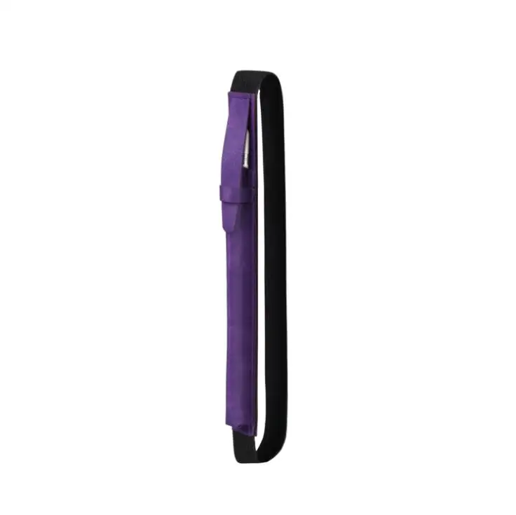 Фиолетовый Кожаный чехол для Apple Pencil Cover, чехол для сенсорного экрана, чехол для планшета, держатель для карандашей, защитный чехол, чехол-держатель, сумка из искусственной кожи - Цвет: Фиолетовый