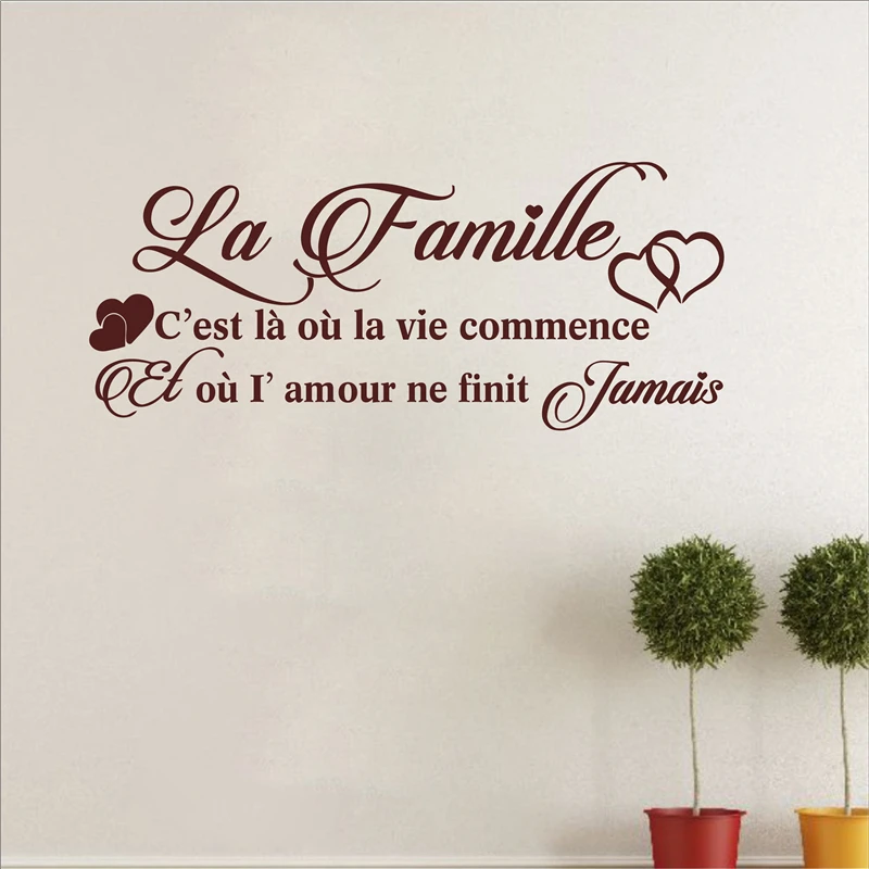 La Famille Vinyl Mural Wall Decals