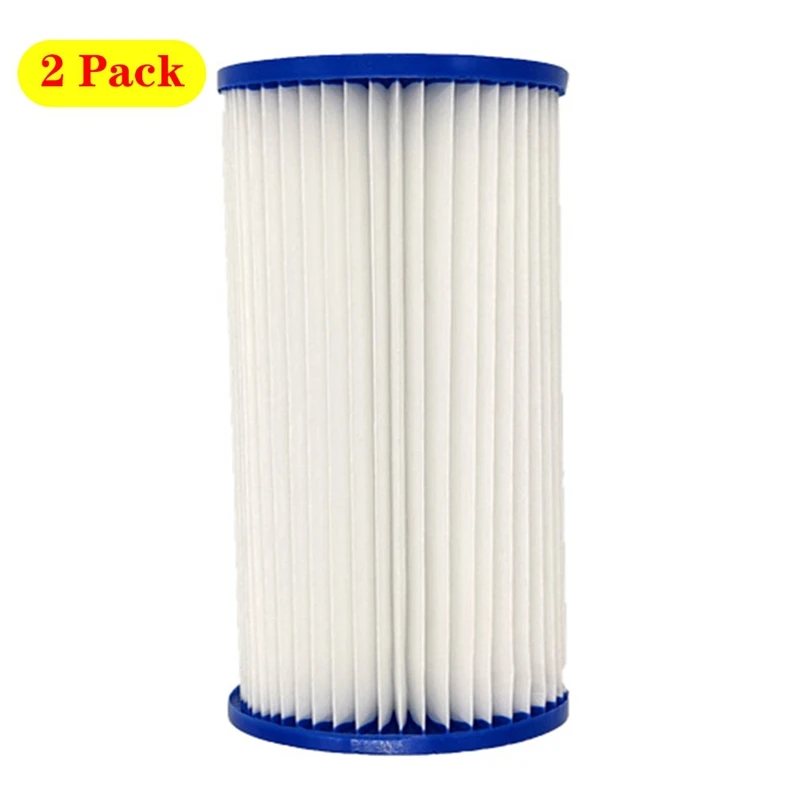 2pcs Water Filter Pump Cartridge Strainer Tub Spa Bath Swimming Pool Water Filter Pump Replacement Tool Type A Paper Filter