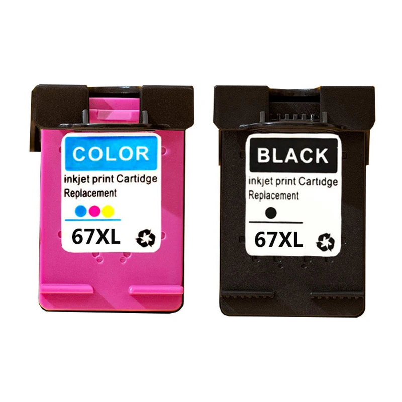 Vilaxh cartucho de tinta para impresora HP 67 xl, recambio de tinta  Compatible con HP Deskjet 2723, 2721, 2700, 6020, 6052, 6055, 6420, 6452,  6455|Cartuchos de tinta| - AliExpress
