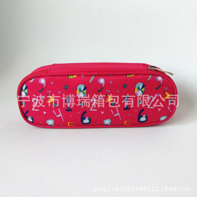 

420D with Numbers Printing Students Pencil Case Autumn Back-to-School Shopping Stationery Box Manufacturers Customizable