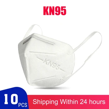 

Fast Shipping KN95 Dustproof Face Masks 95% Filtration KN95 Cover Facial Mouth Dust Masks Safety Breathable Elastic Earloop