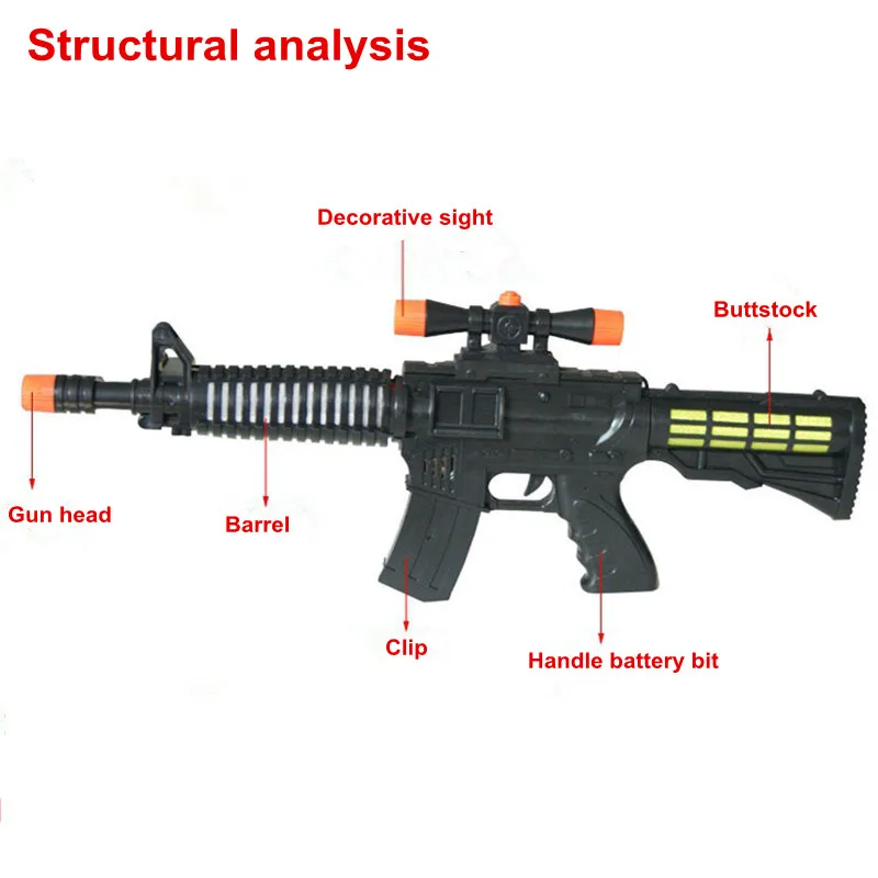 Игрушечный светильник, музыкальный светильник для детей, игрушечный ночной пистолет-пулемет, игрушечная игрушка для мальчиков, спортивный подарок для детей
