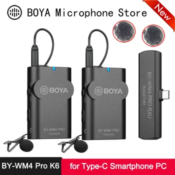 

BOYA BY-WM4 Pro K6 Type-C Wireless Microphone for HUAWEI OPPO VIVO XIAOMI Android Smartphone PC Macbook Devices Tiktok Instagram