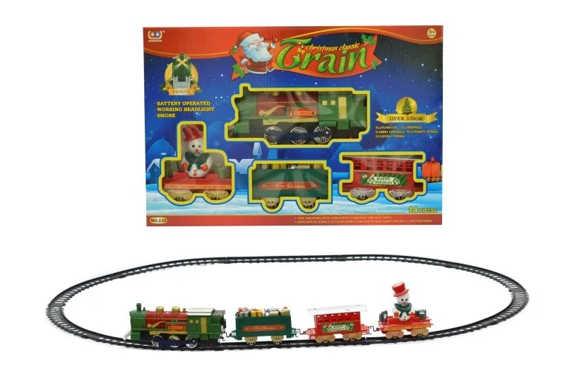 

Electric Model Retro Rail Car with Light And Music Train Model Children'S Educational Toy Boy Christmas Gift