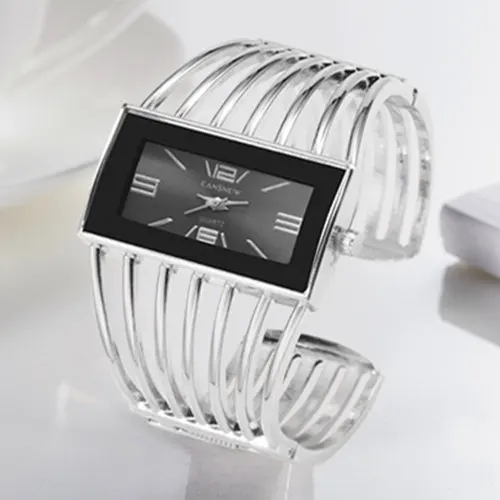 Reloj de pulsera de oro rosa para mujer, pulsera femenina de lujo, a la moda - Imagen 3