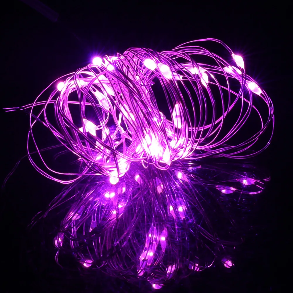 High Quality 3m Waterproof 30 Led Silver Wire String Light Christmas Wedding Party Decoration Lamp IP66 With Button Battery hot