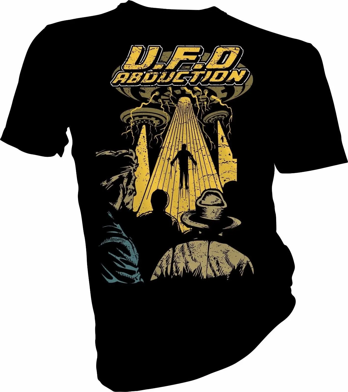 Подробная информация о UFO Abduction Martian Space Ship Alien Aliens женская футболка унисекс для