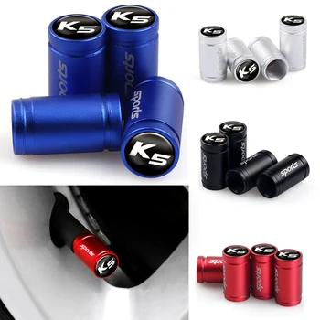 

Car Styling 4PCS K Emblem Sport Wheel Tire Valve Stem Air Caps for KIA K2 K3 K5 k9 Sorento Sportage R Rio Soul Auto accessories