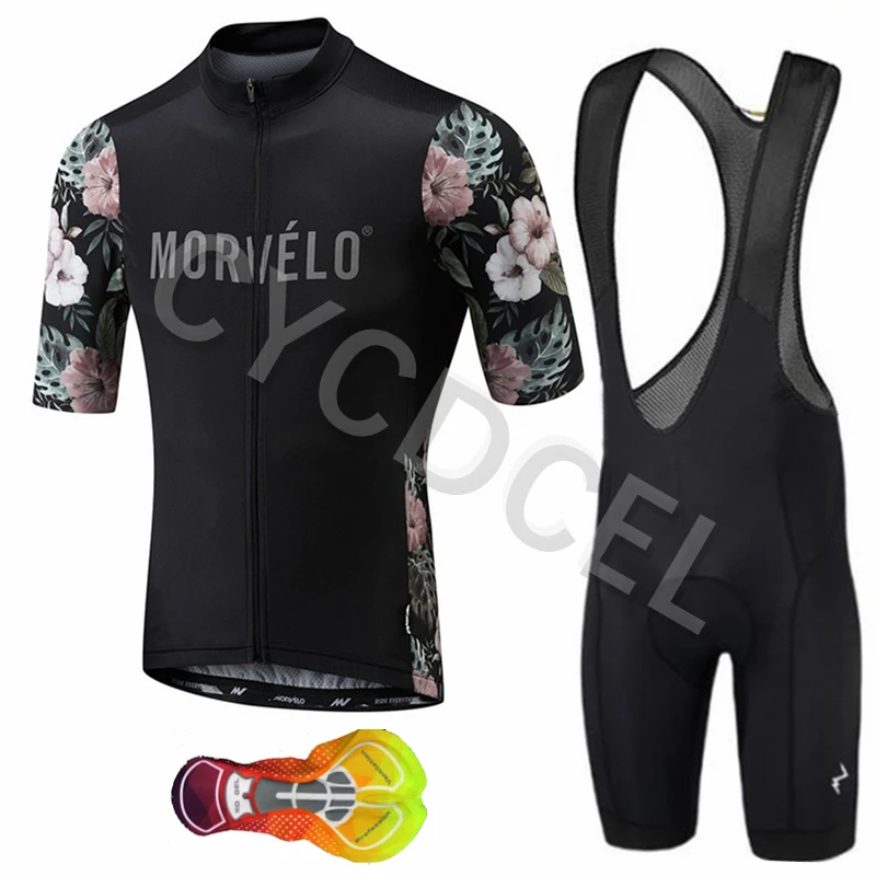 Профессиональная команда Morvelo набор Велоспорт велосипед Джерси Комплект Езда на велосипеде костюм Костюмы Maillot Ropa Ciclismo комплект MTB Спортивная 16D гелевая накладка