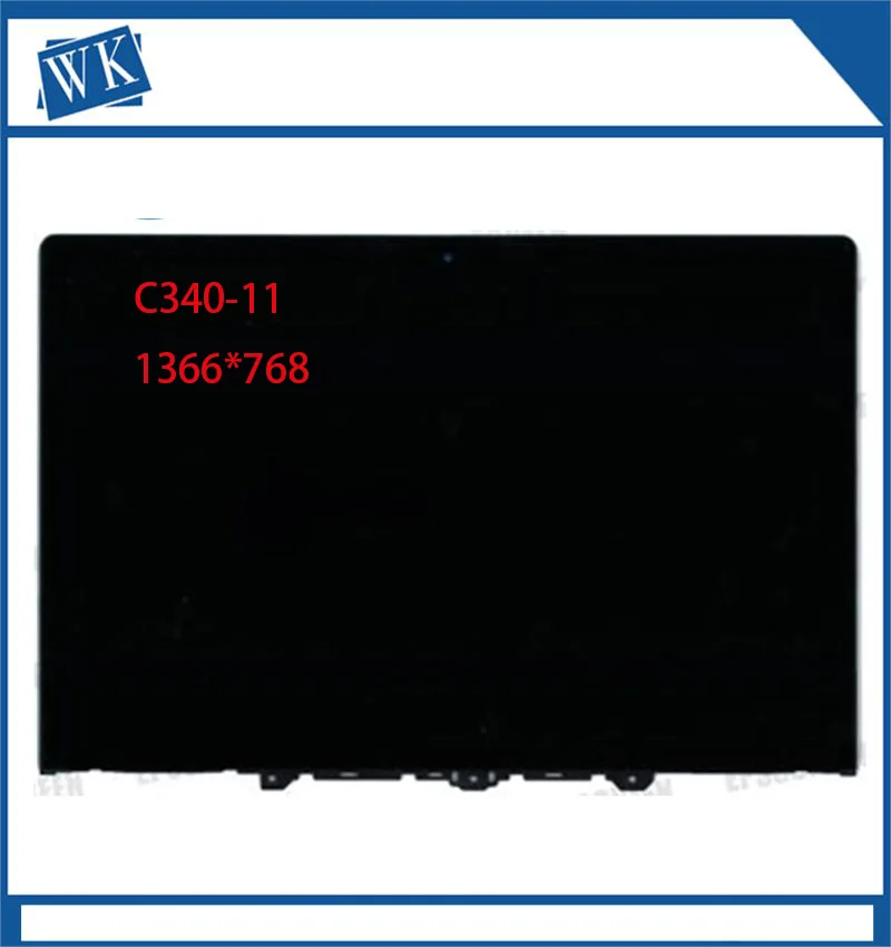 

for chromebook C340-11 onarım dizüstü bilgisayar dokunmatik meclisi ekran 11.6 sayısallaştırıcı IPS LCD ekran paneli çer