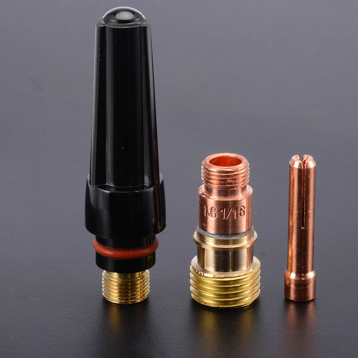 10pcs 1.6mm Welding Torch Gas Lens Glass Cup Kit For Tig WP-17/18/26 1/16'' Welder Accessories