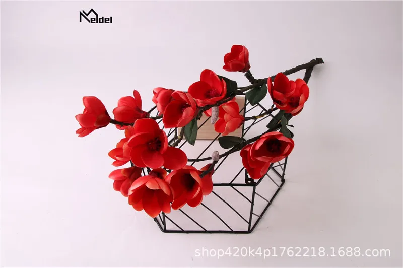 Meldel 9 голов шелковые магнолии цветы ветка Королевский высококлассный искусственный цветок для свадьбы украшение автомобиля домашний декор grade искусственный материал Flore