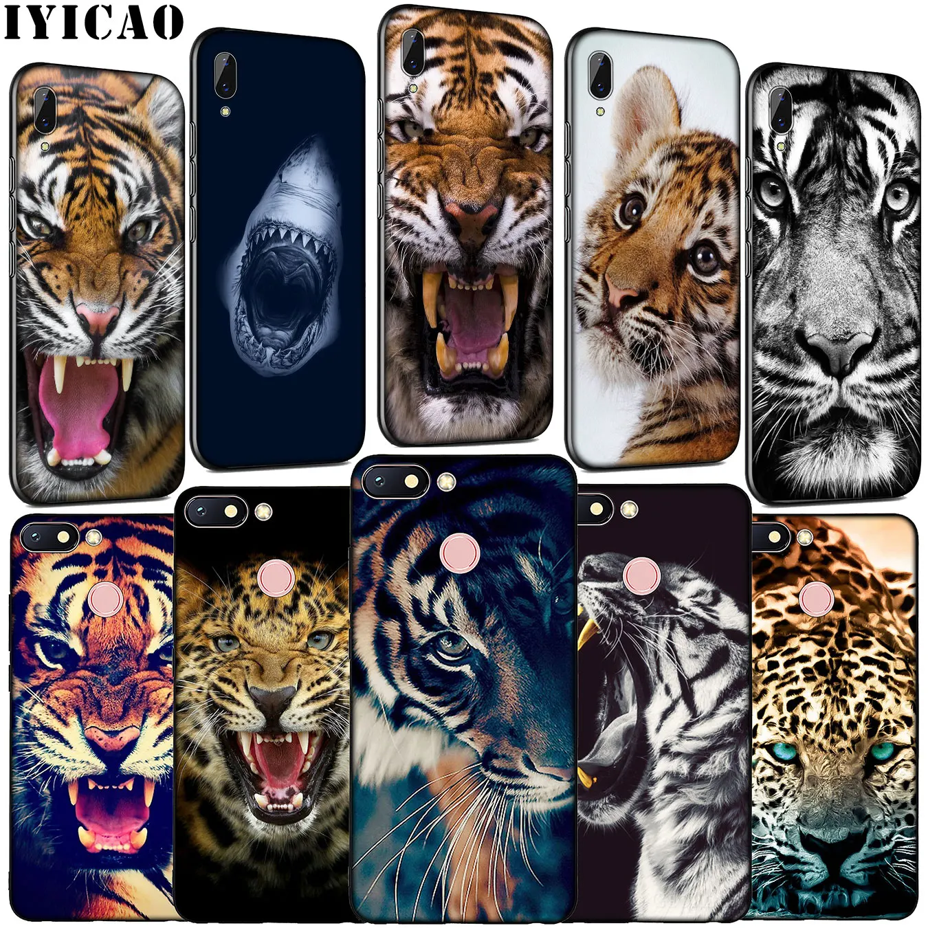 tiger leopard Shark Stay hungry Soft Silicone Phone Case for Xiaomi Redmi Note 8 8T 8A 7 7A 6 6A 5 5A K30 K20 Pro GO S2 Cover |