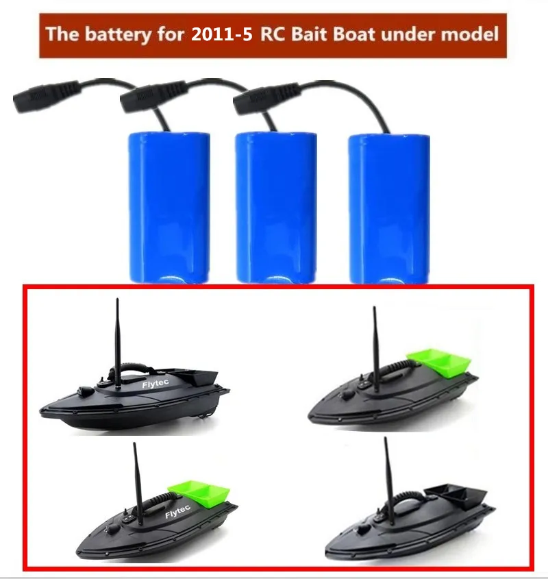 

1PCS 2PCS 3PCS 4PCS 7.4V 5200mAh Battery for 2011-5 Smart RC Bait Boat Toy Fishing Finder Fish Boat Spare Parts Battery