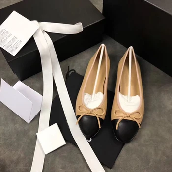 

2020 New Breathable Flat Hot Sell Genuine Leather Shoes Elegant Comfortable Lady Fashion shoes high quality size34-41