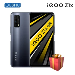В наличии vivo IQOO Z1x 6G 128G мобильный телефон 5G 5000mAh большой аккумулятор 33W Мобильный телефон Android 10,0 120Hz гоночный экран