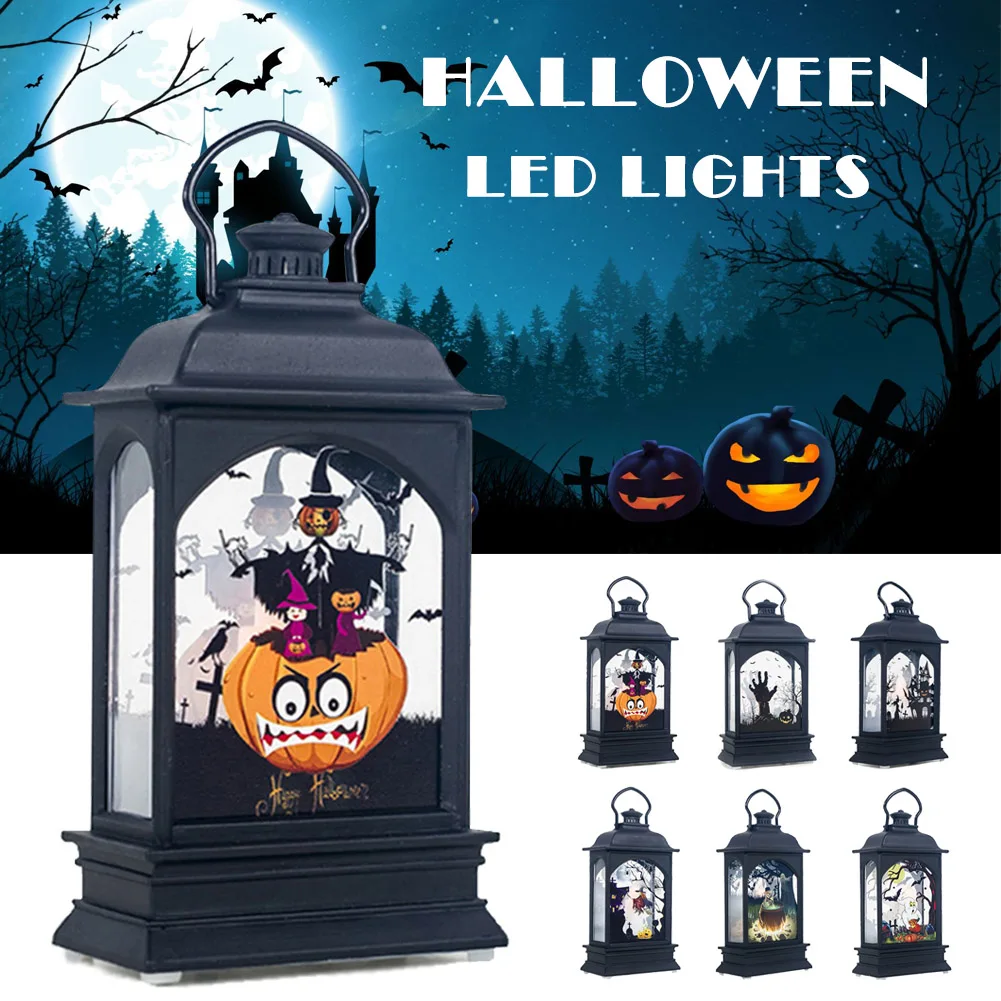 Винтажный фонарь светодиодный светильник портативное украшение для Хэллоуина вечерние подвесные CLH @ 8