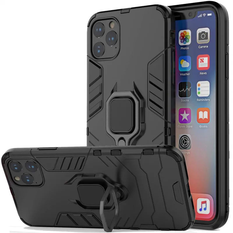 Роскошный ударопрочный чехол для iPhone 11 Pro XS Max XR X 6 6S 7 8 PLus 5 ТПУ + ПК жесткий