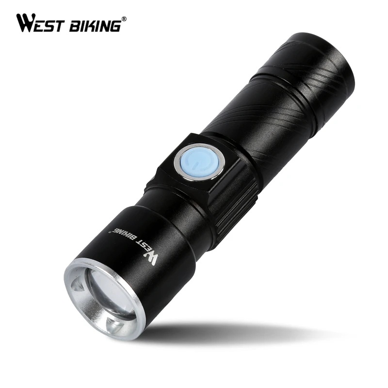Bike Bicycle Light Set USB rechargeable LED Waterproof Super Bright Zoom Headlight Rear light MTB Bike Light Flashlights Lamp