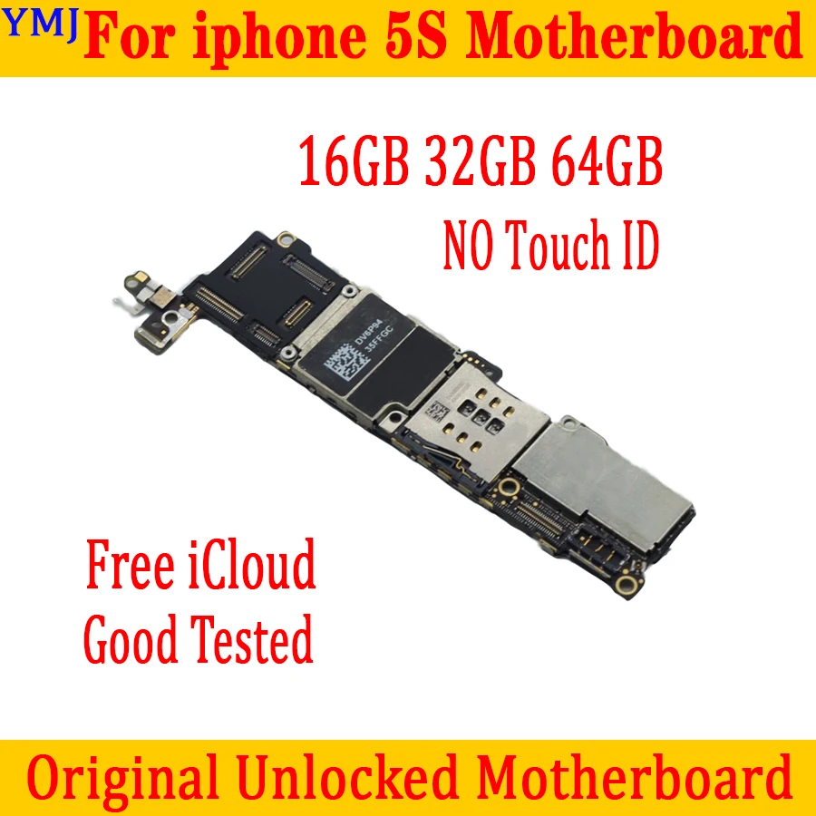 Пластина для iphone 5S оригинальная разблокированная материнская плата 16 ГБ 32 64 без