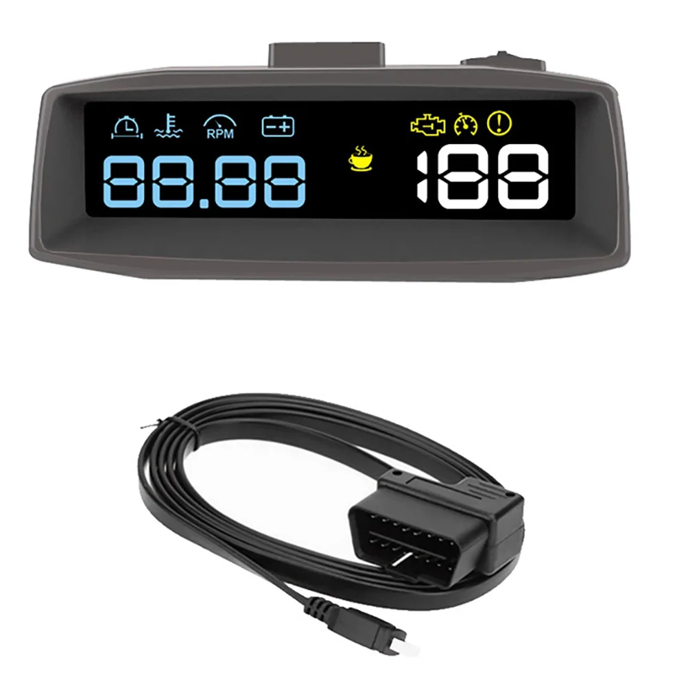 Car HUD Head Up Display Universal HD Speed Digital Projector OBD Driving Computer Speedometer Gauge Alarm System | Автомобили и
