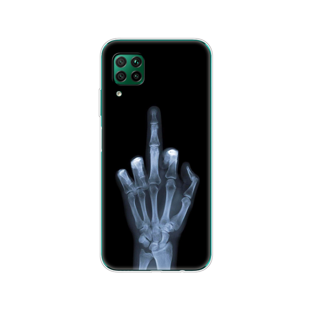 For Huawei P40 Lite 4G 5G Soft TPU Silicon Phone Cover For Huawei P40 Lite E P40Lite Bumper Coque Skin shockproof black