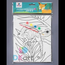 OPP сумка настраиваемая мультяшная детская доска для рисования DIY цифровая картина маслом Набор 24X30 см картина рамка Холст Картина маслом B