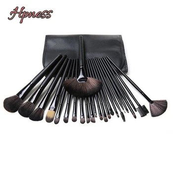 

Customized 24 mascara brushes and bags with printed LOGO black and pink each