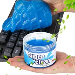 Gel de nettoyage d'évent intérieur de voiture, boue de nettoyage de boue pour tableau de bord, clavier d'ordinateur portable, outil d'élimination de la poussière, nettoyeur de coins 