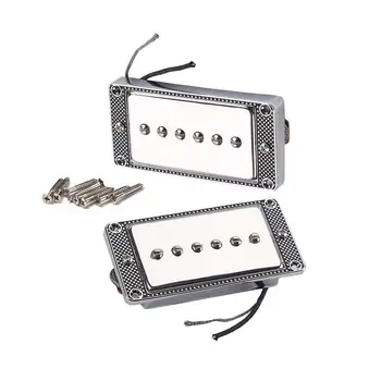

10 Pcs/set Musical Instrument Accessories Guitar Electric Guitars Pickup Black Point Frame Red Copper Base with Screw M5TC