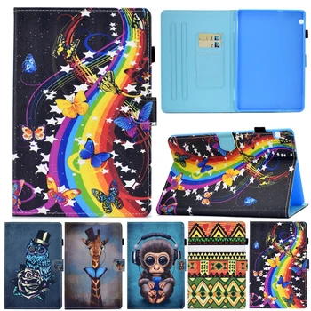 

Cover Coque For Huawei T5 10 inch Cartoon Leather Fundas Case For Huawei MediaPad T5 10 AGS2-W09/L09/L03 10.1 inch Covers Cases