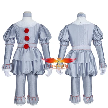

Movie Stephen King It Joker Cosplay Costume Outfits for Men Women Adult Dress Scarves Mask Short Halloween Carnival Christmas