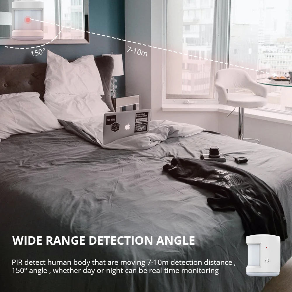 Sensor de Movimento Sistema de Segurança em Casa Zemismart Tuya Zigbee Detector Sensor Inteligente Pir 2mqtt Desconz 3.0 - Image 5