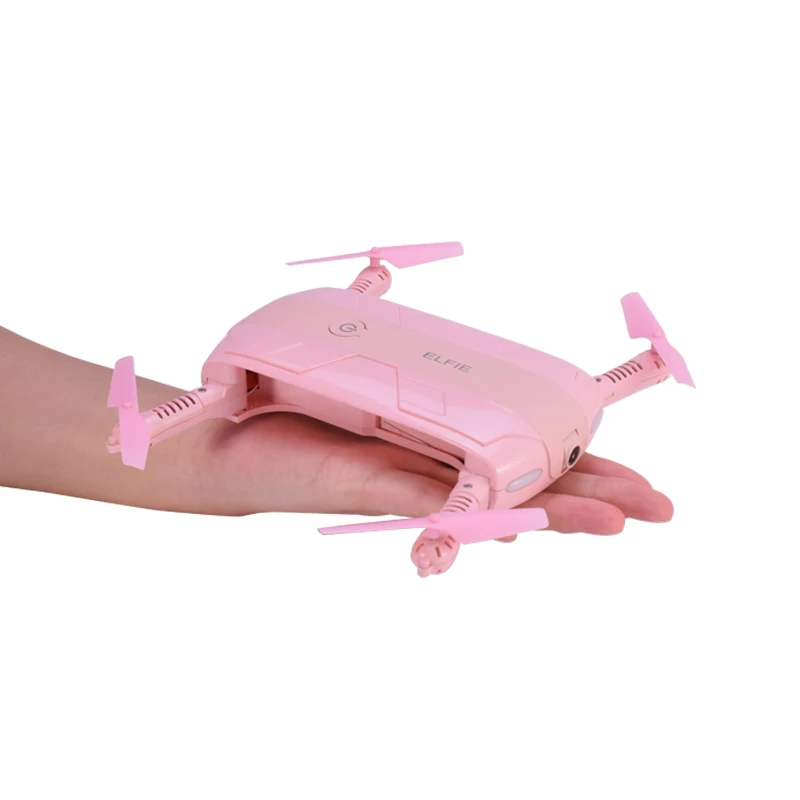 JJRC H37 Elfie Мини карманный селфи складной Дрон FPV 2MP HD камера Безголовый Wifi приложение управление высота удержания Квадрокоптер розовый