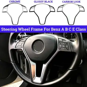 

Car Steering Wheel Frame Trim Cover Auto Steering Wheel Frame Sticker For Mercedes Benz W176 W246 W204 W207 W212 W117 W218 X156